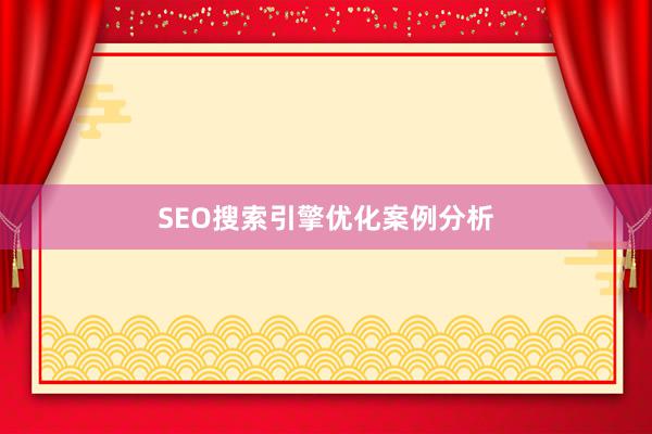 SEO搜索引擎优化案例分析