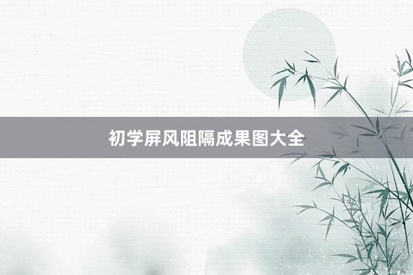 初学屏风阻隔成果图大全