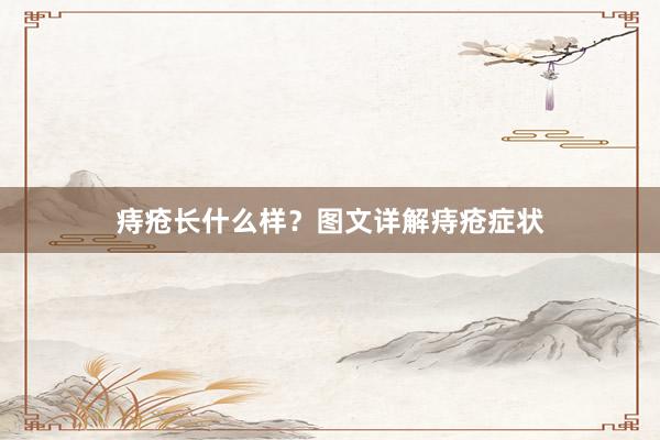 痔疮长什么样？图文详解痔疮症状